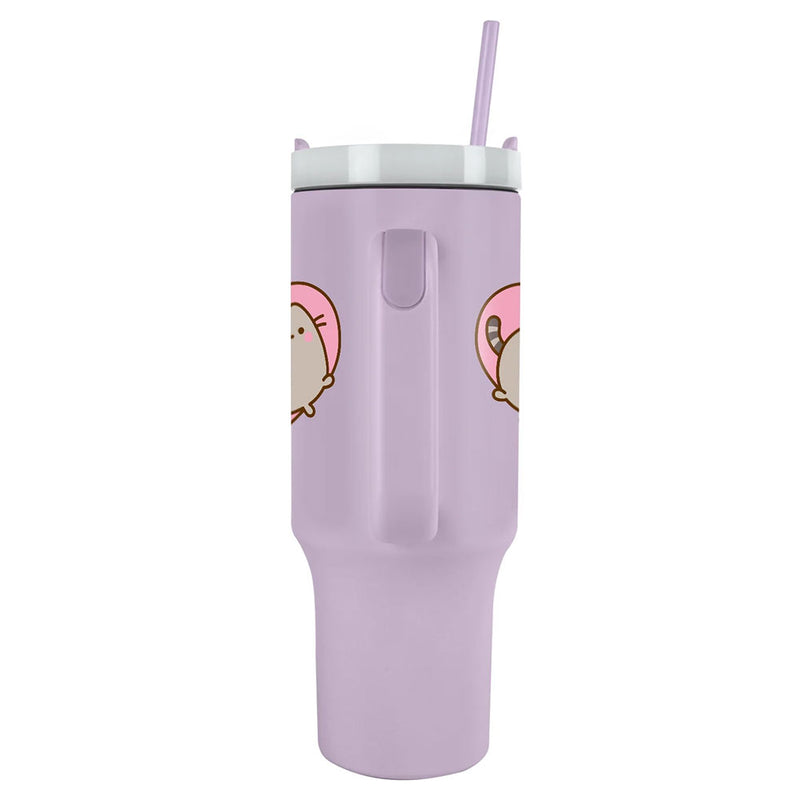 Pusheen 40oz Tumbler, close-up detail