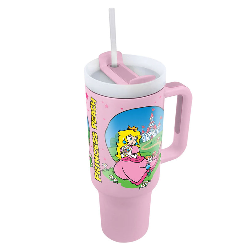 Super Mario Princess Peach 40oz Tumbler, rear view