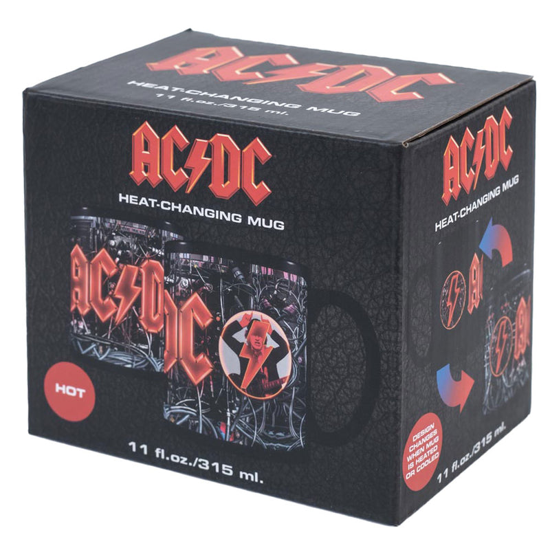 AC/DC Heat Changing Mug, size reference