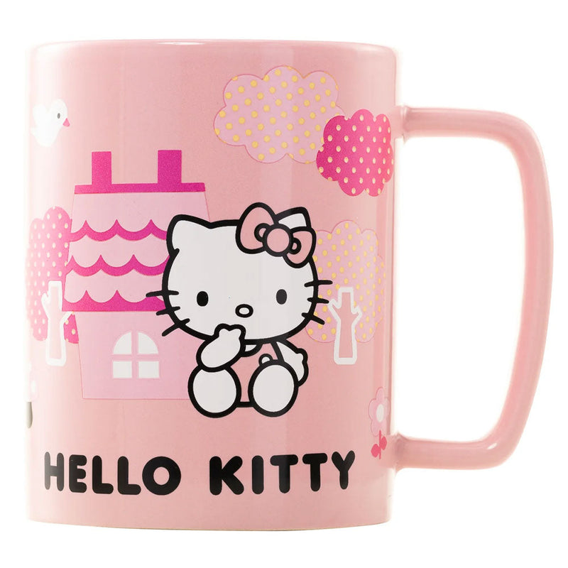 Hello Kitty Fuzzy Mug, close-up detail