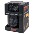 AC/DC Mug & Sock Set, rear view