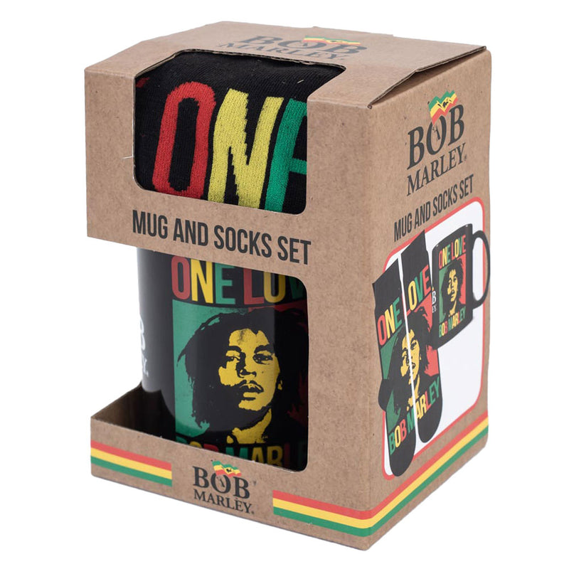 Bob Marley Mug & Sock Set, packaging shot
