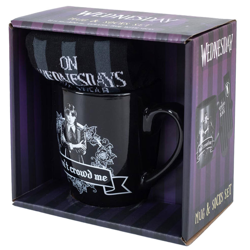 Wednesday Mug & Sock Set, rear view