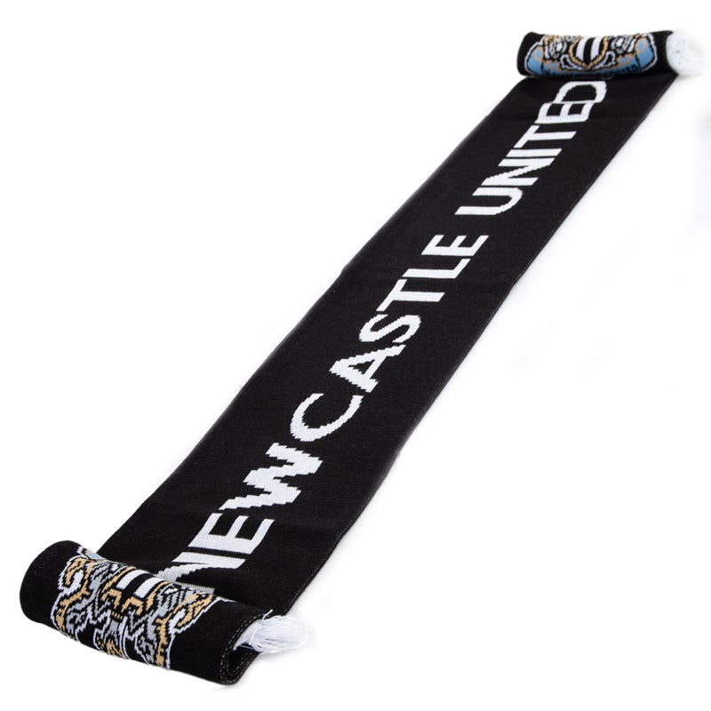Newcastle United FC Crest Scarf, side angle