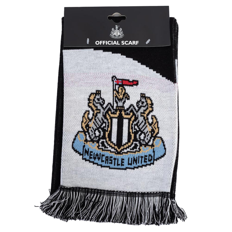 Newcastle United FC Diagonal Scarf, close-up detail
