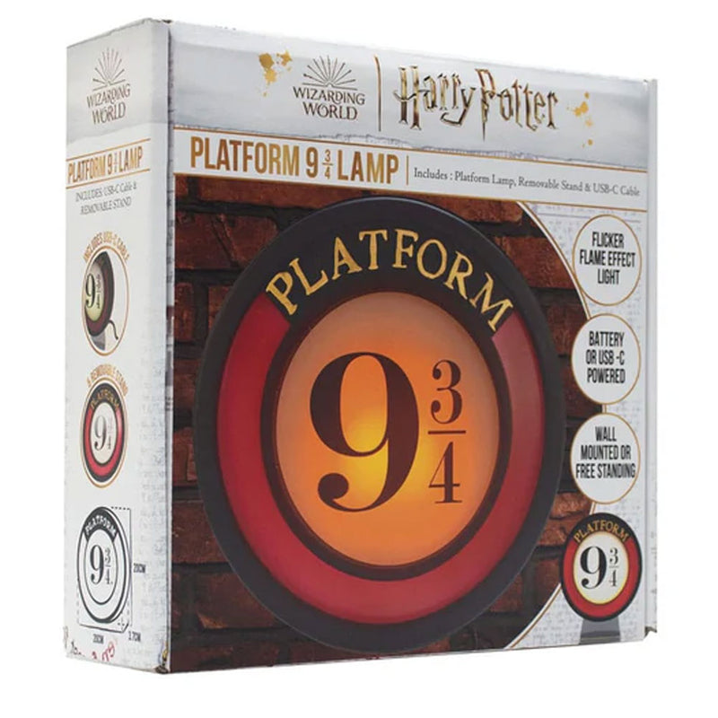Harry Potter 9 & 3 Quarters Lamp, side angle
