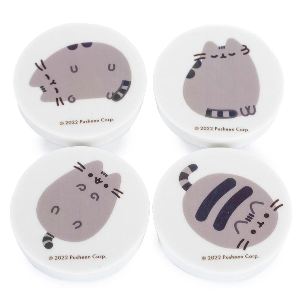 Pusheen 4-Pack Eraser Set