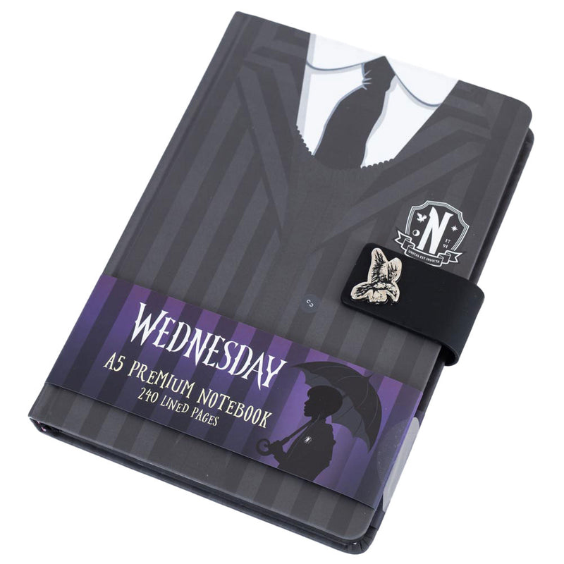 Wednesday Premium Notebook, close-up detail