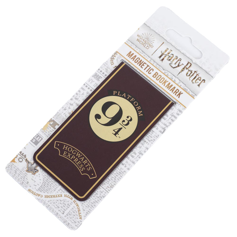 Harry Potter 9 & 3 Quarters Magnetic Bookmark, rear view