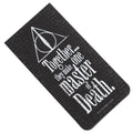 Harry Potter Deathly Hallows Magnetic Bookmark, close-up detail