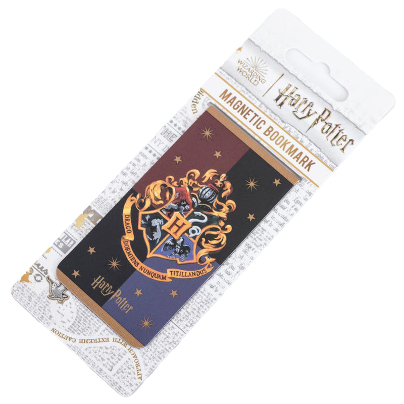 Harry Potter Hogwarts Crest Magnetic Bookmark, rear view