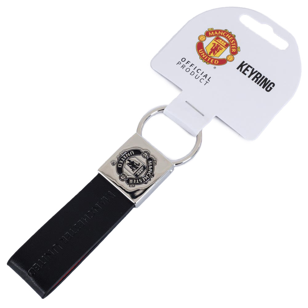 Manchester United FC Faux Leather Key Fob