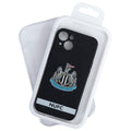 Newcastle United FC iPhone 14 Crest Silicone Case, side angle