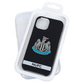 Newcastle United FC iPhone 15 Crest Hard Case, side angle