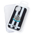 Newcastle United FC iPhone 14 Striped Hard Case, side angle