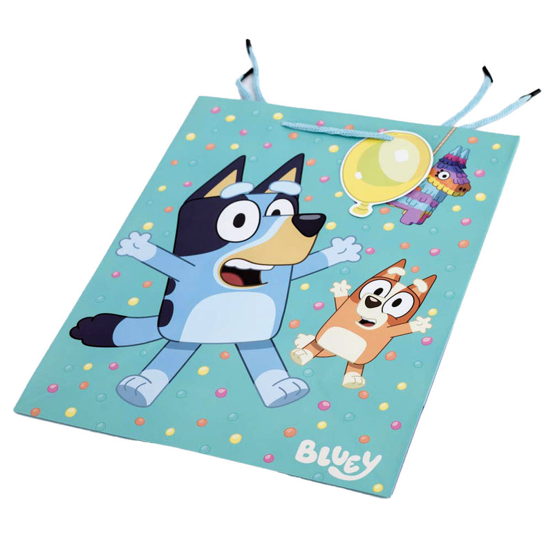 Bluey Medium Gift Bag, side angle