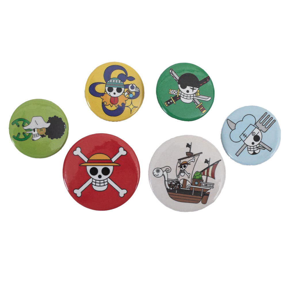 One Piece Button Badge Set