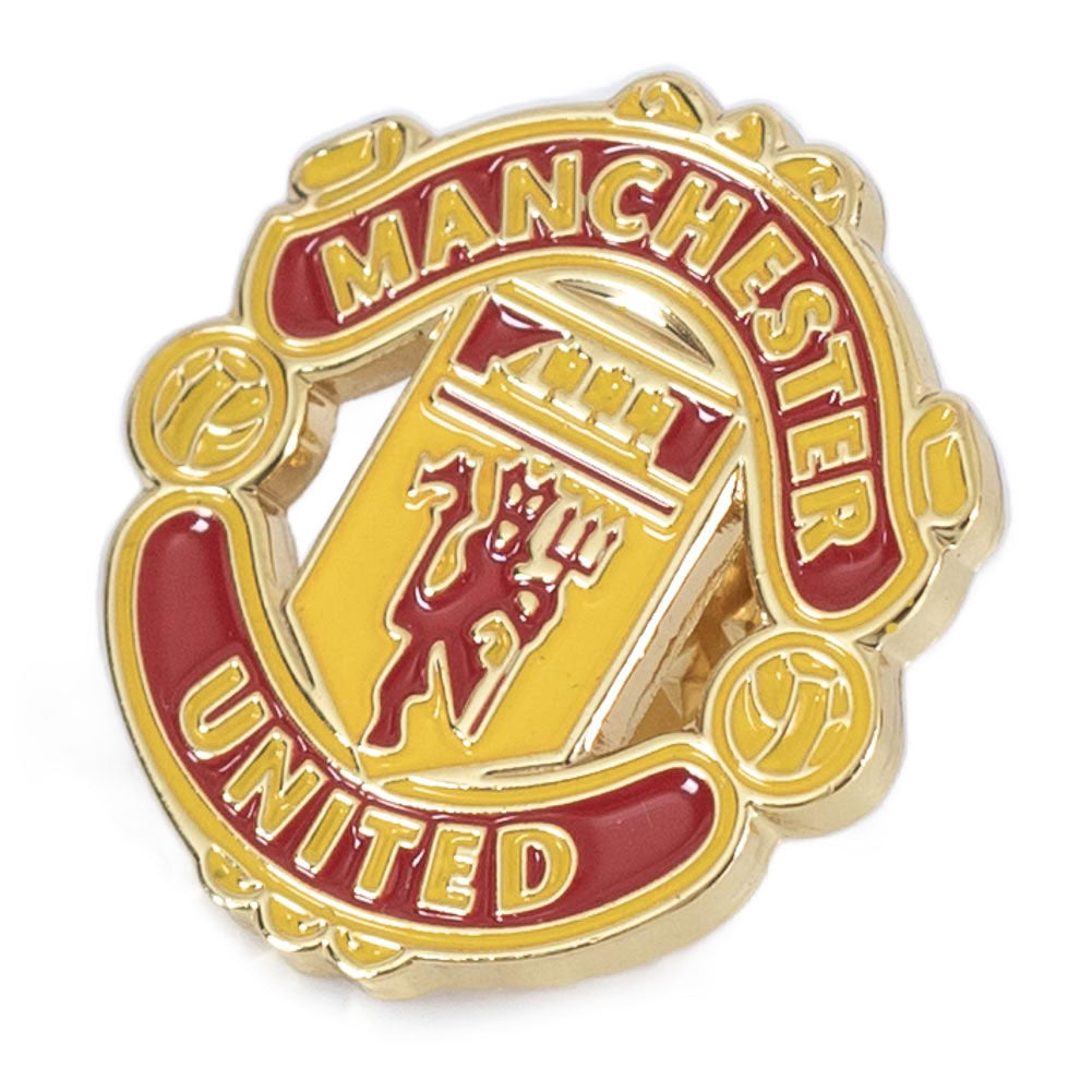 Official Manchester United Keyring & Badge Set