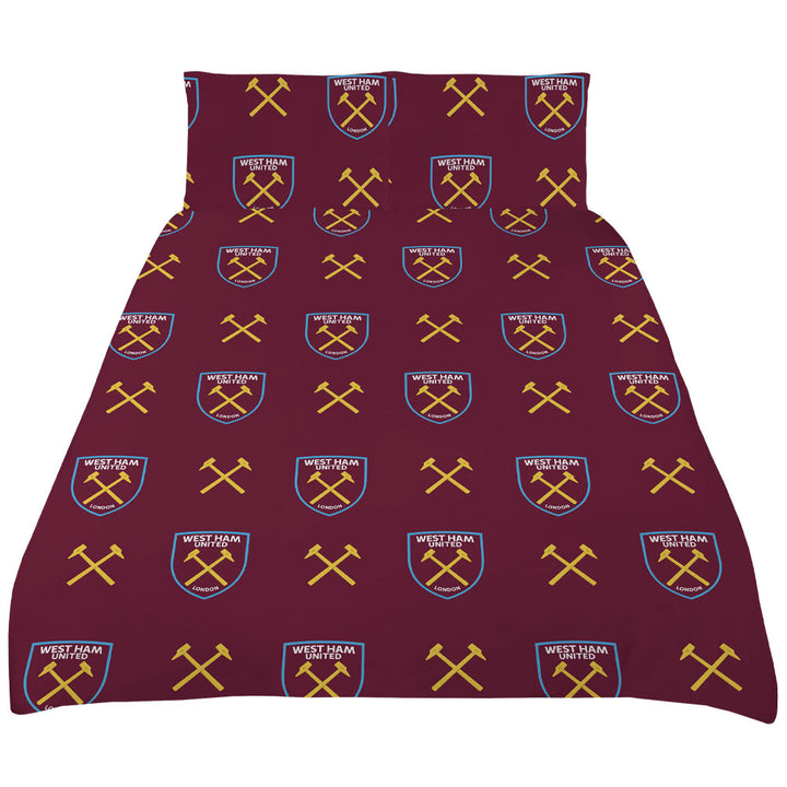 West Ham United Colour Split King Duvet Set