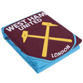 West Ham United Colour Split King Duvet Set, side angle
