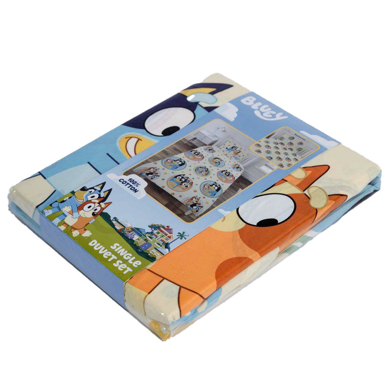 Bluey Frames Single Duvet Set, close-up detail