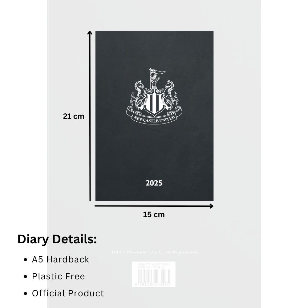 Newcastle United FC A5 2025 Diary