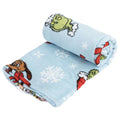 The Grinch Fleece Blanket, side angle