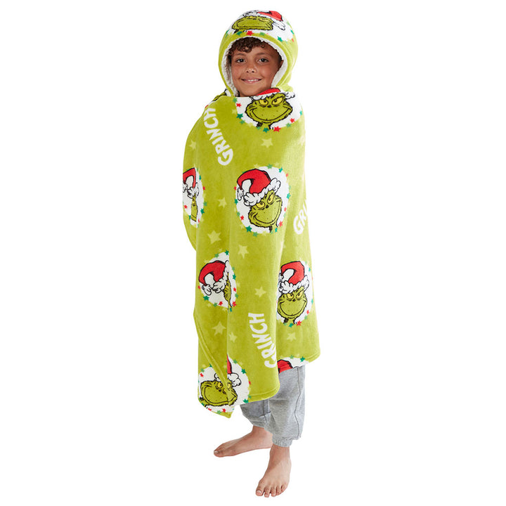 The Grinch Youth Hooded Blanket