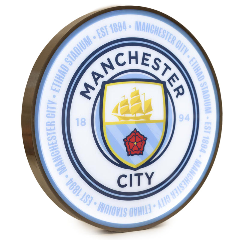 Manchester City FC 12 Inch LED Wall Light, alternate view