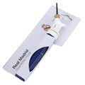 Real Madrid FC Blue Dual Action Football Pump, side angle