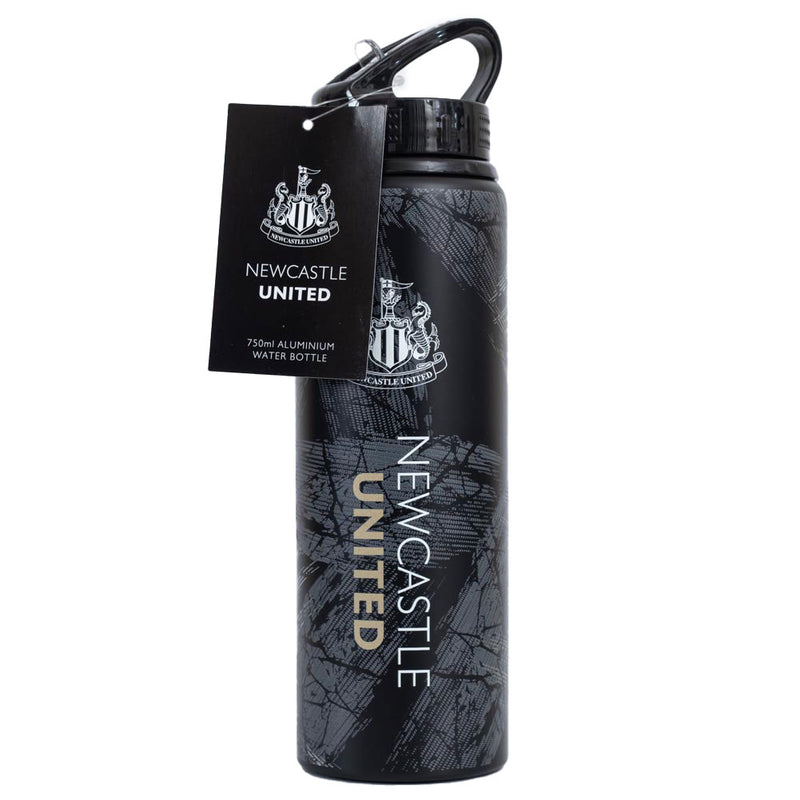 Newcastle United FC HD Printed Aluminium Drinks Bottle, side angle