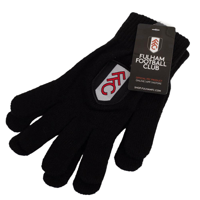 Fulham FC Knitted Gloves Junior, side angle
