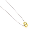 The Lord Of The Rings Silver Plated One Ring Necklace, side angle