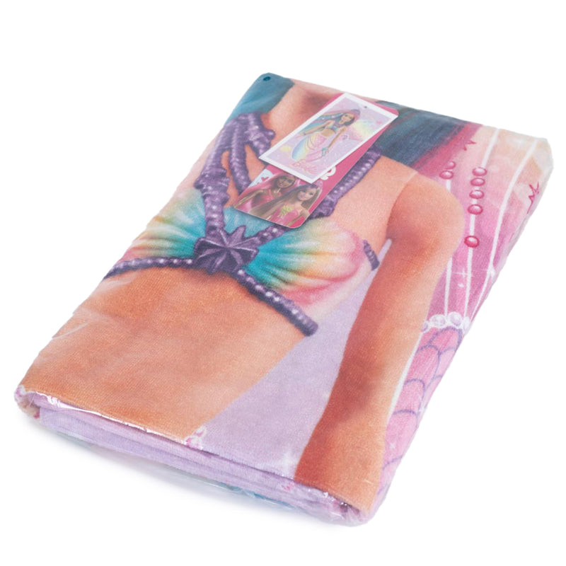 Barbie Mermaid Towel, side angle