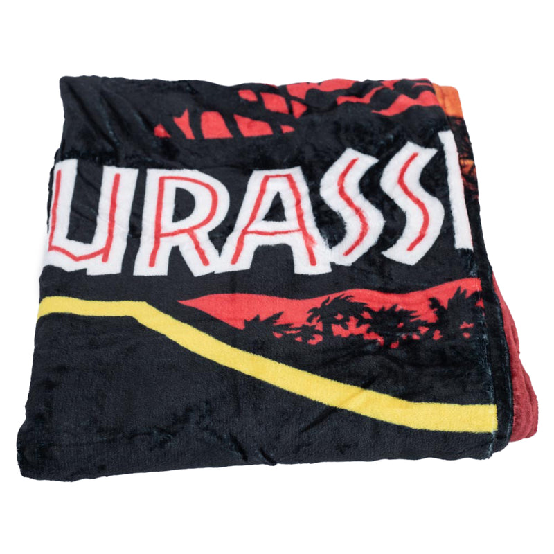 Jurassic Park Premium Fleece Blanket, close-up detail