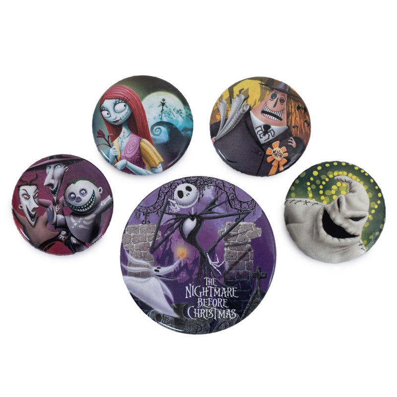 The Nightmare Before Christmas Button Badge Set collectible from Infinity Collectables 2026