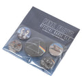 Pink Floyd Classic Button Badge Set, side angle
