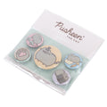 Pusheen Fancy Button Badge Set, side angle