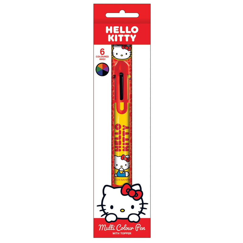 Hello Kitty Multi Coloured Pen, side angle