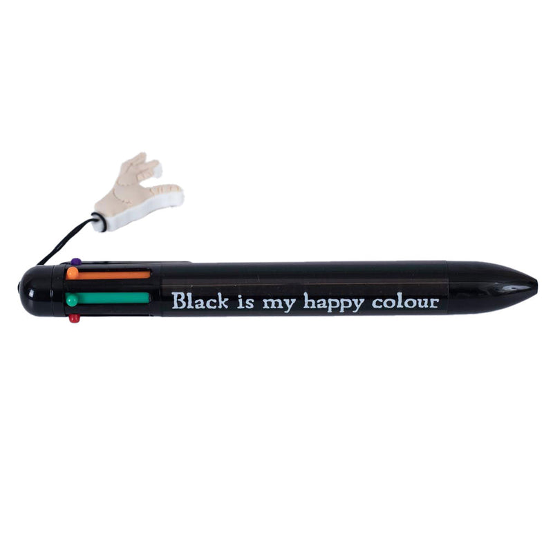 Multi-Coloured Pen Inspired by Wednesday Character, side angle