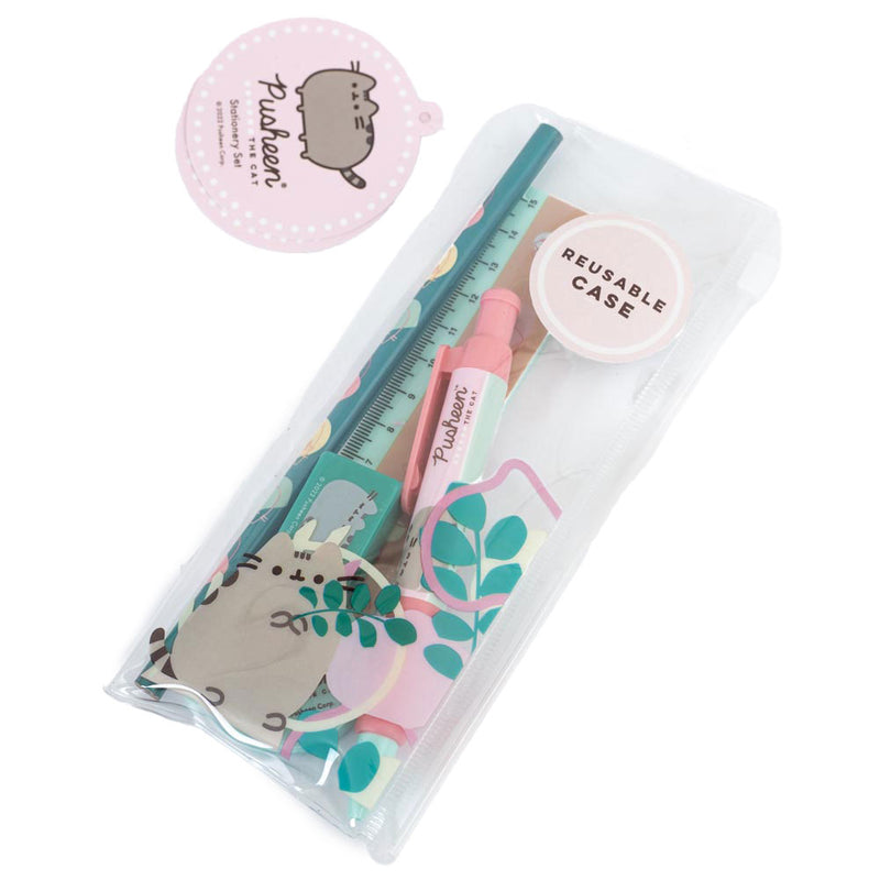 Pusheen 5pc Stationery Set, side angle