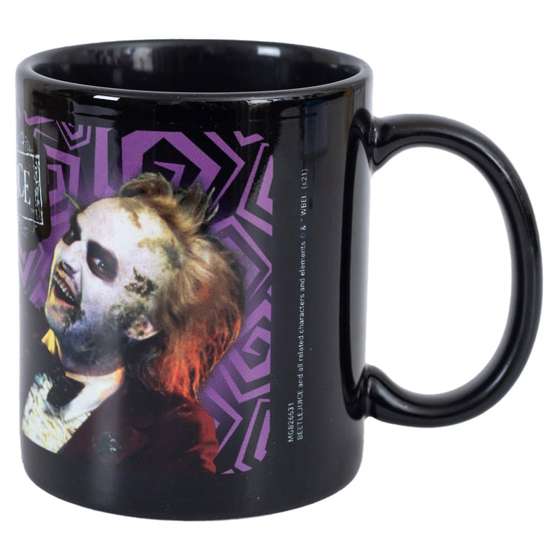 Beetlejuice Mug, close-up detail