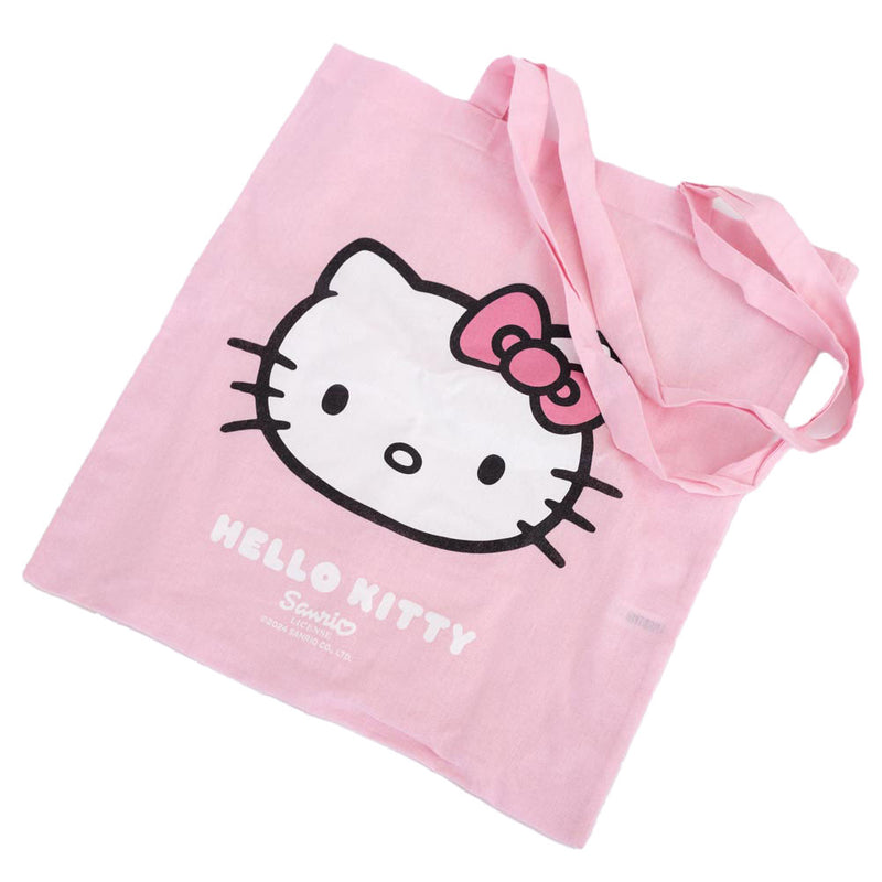Hello Kitty Canvas Tote Bag, side angle
