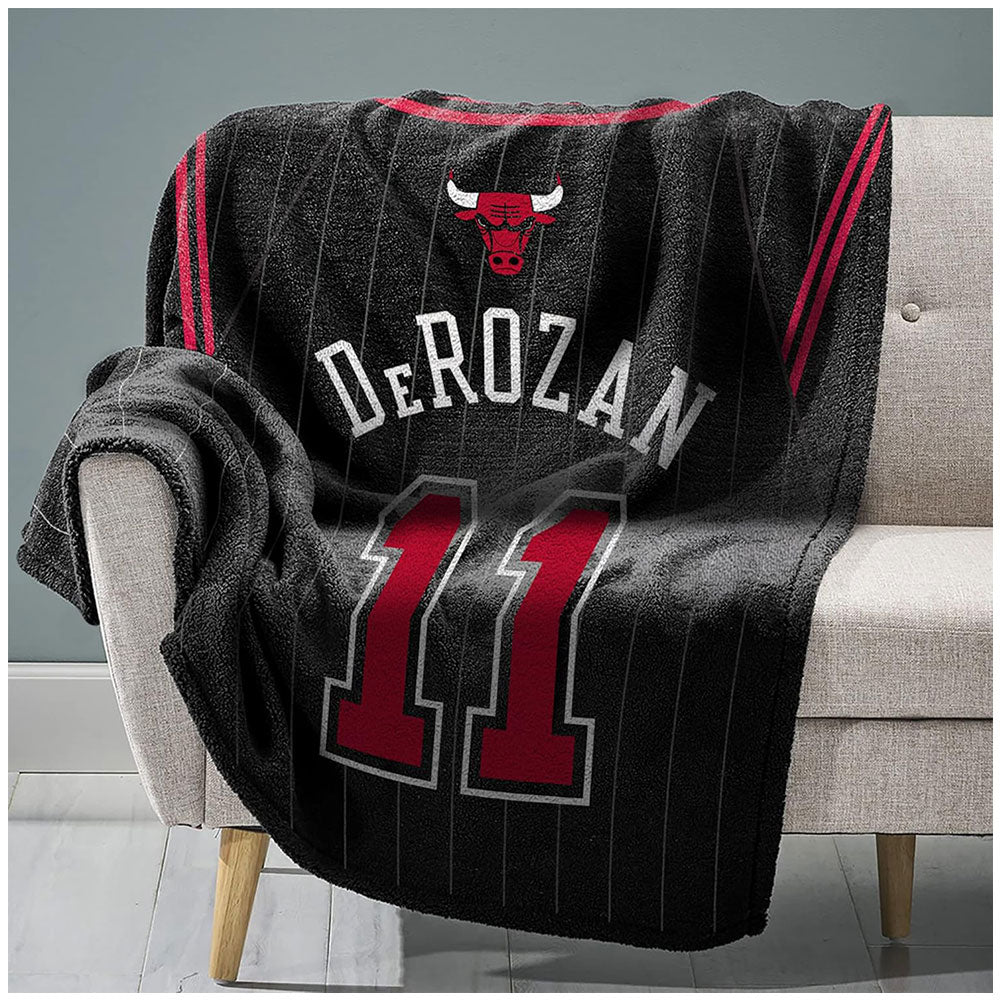 Chicago Bulls De Rozan Luxury Throw Blanket