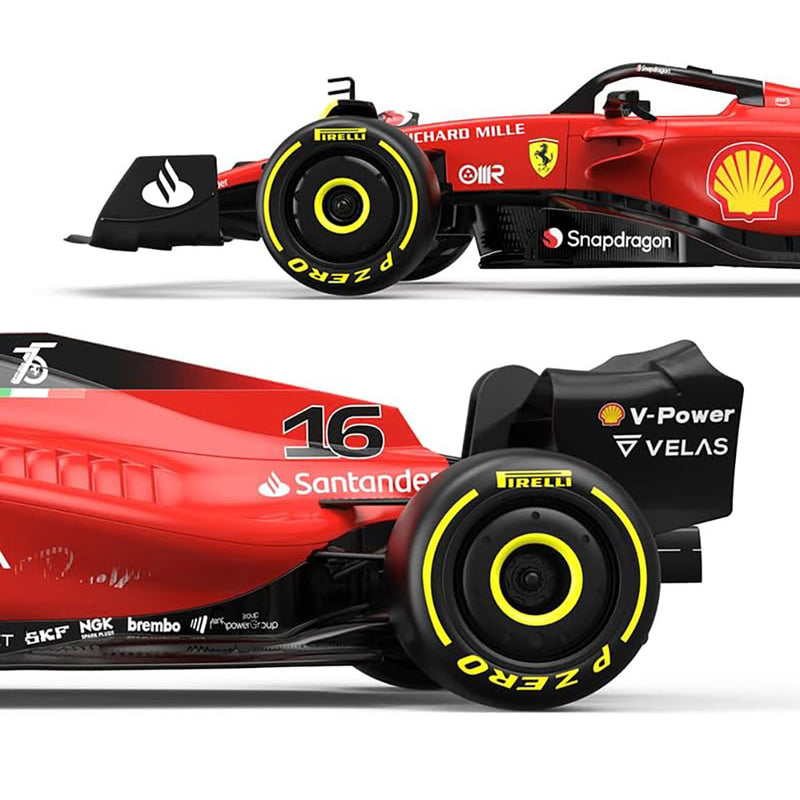 Ferrari F1 75 Radio Controlled Car 1:18 Scale, rear view
