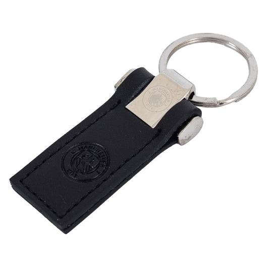 Manchester City FC Leather key Fob, alternate view