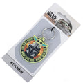 Star Wars: The Mandalorian Grogu & Mando PVC Keyring, side angle