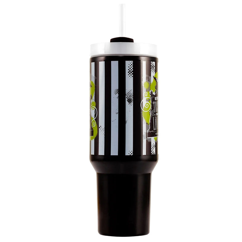 Beetlejuice 40oz Tumbler, side angle