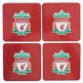Liverpool FC 4pk Cork Coaster, side angle