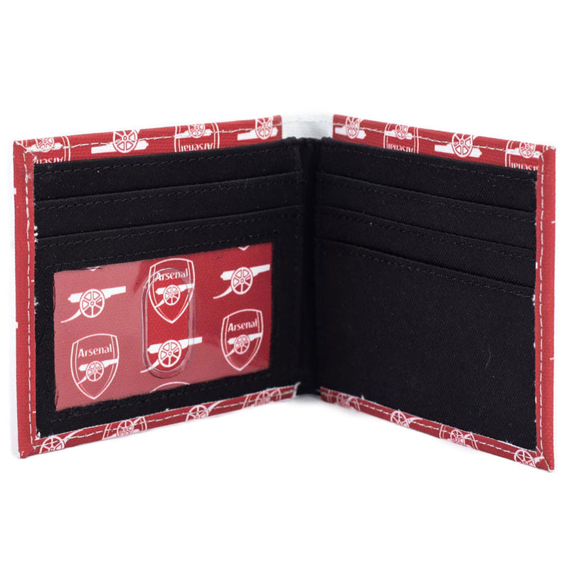 Arsenal FC Coloured Icon Wallet, close-up detail